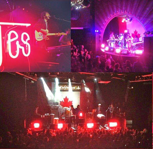Montaje concierto Sidonie letras neon Montaje concierto Sidonie letras neon
